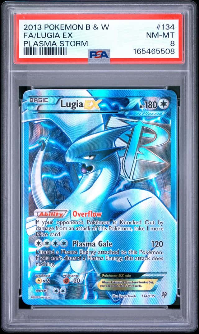Pokemon Card PSA 8 Lugia EX (Team Plasma) 134/135 Plasma Storm Holo