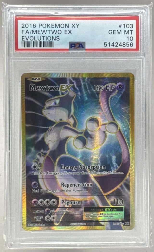 Mewtwo EX 2016 Pokemon XY Evolutions #103 PSA 10