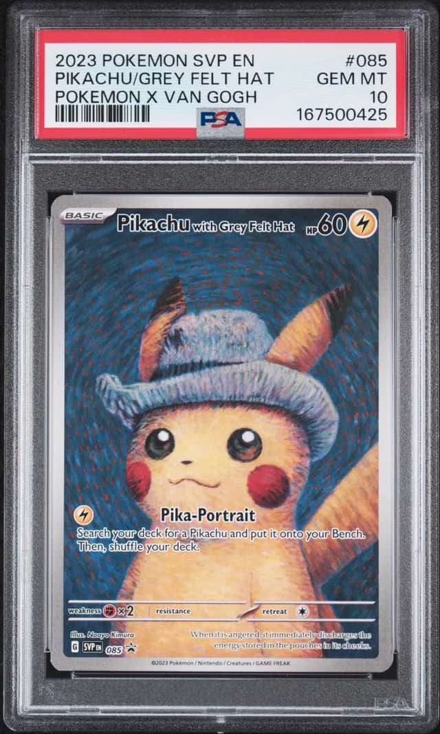 Pikachu/Grey Felt Hat