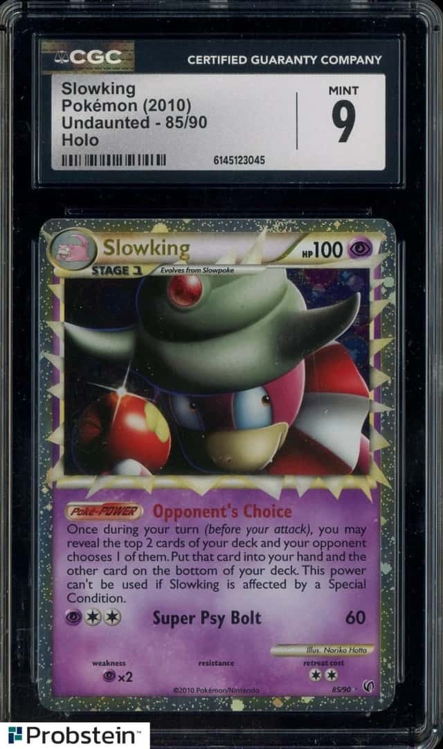 2010 Pokemon Undaunted #85 Slowking Holo CGC 9 MINT