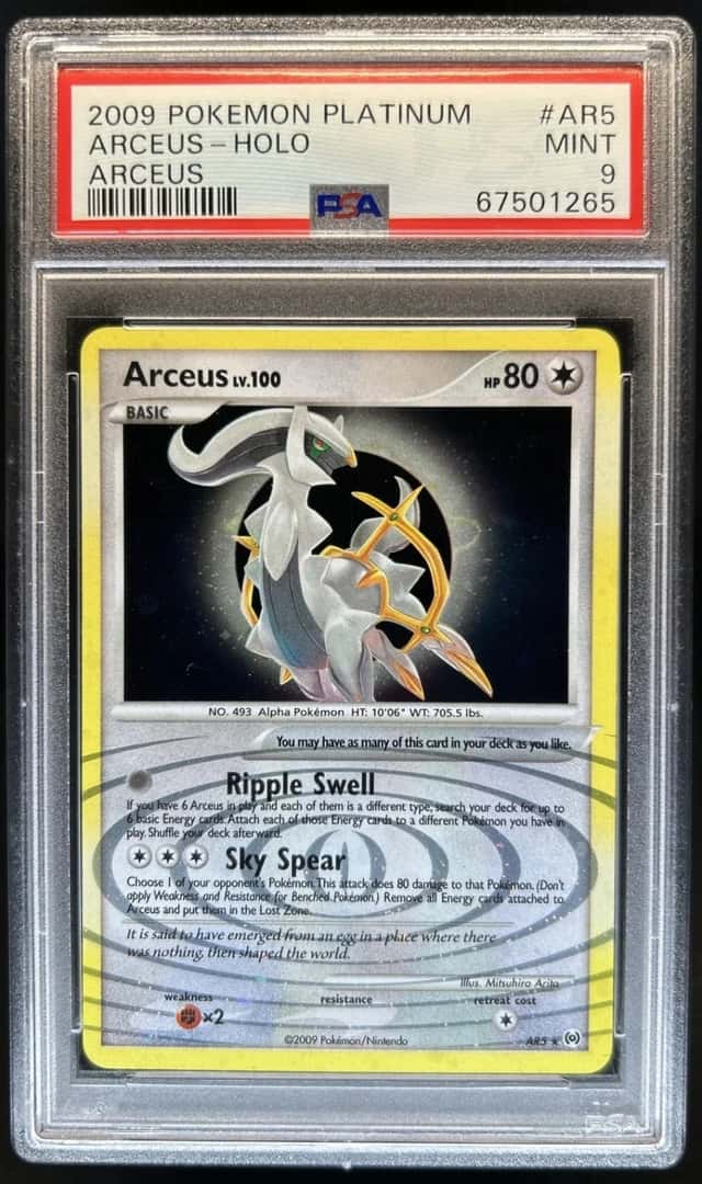 2009 Pokemon Platinum Arceus Holo #AR5 PSA 9
