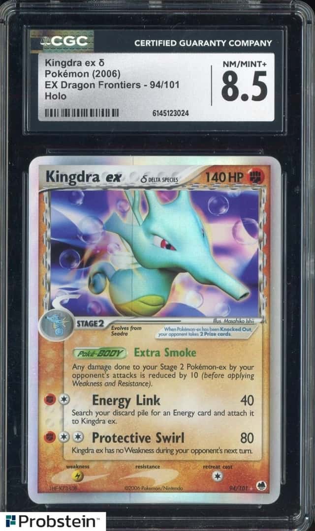 2006 Pokemon Ex Dragon Frontiers 94/101 Kingdra Holo CGC 8.5 NM-MT