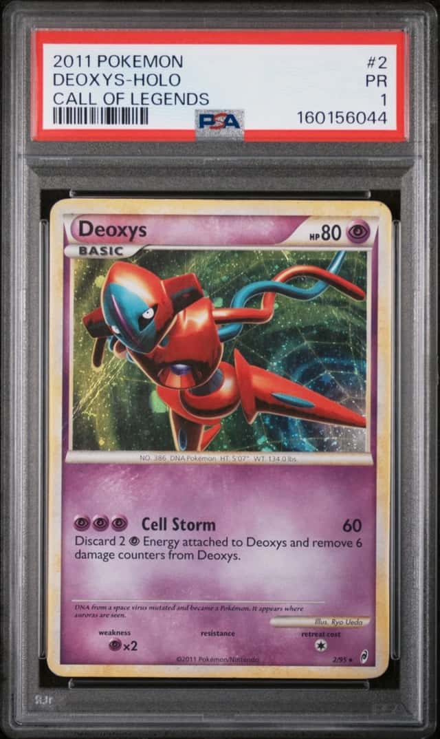 2011 POKEMON CALL OF LEGENDS #2 DEOXYS-HOLO PSA 1