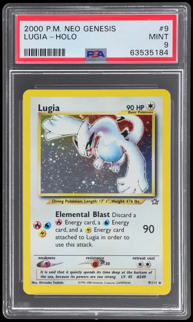 2000 Pokemon Neo Genesis Holo Lugia #9