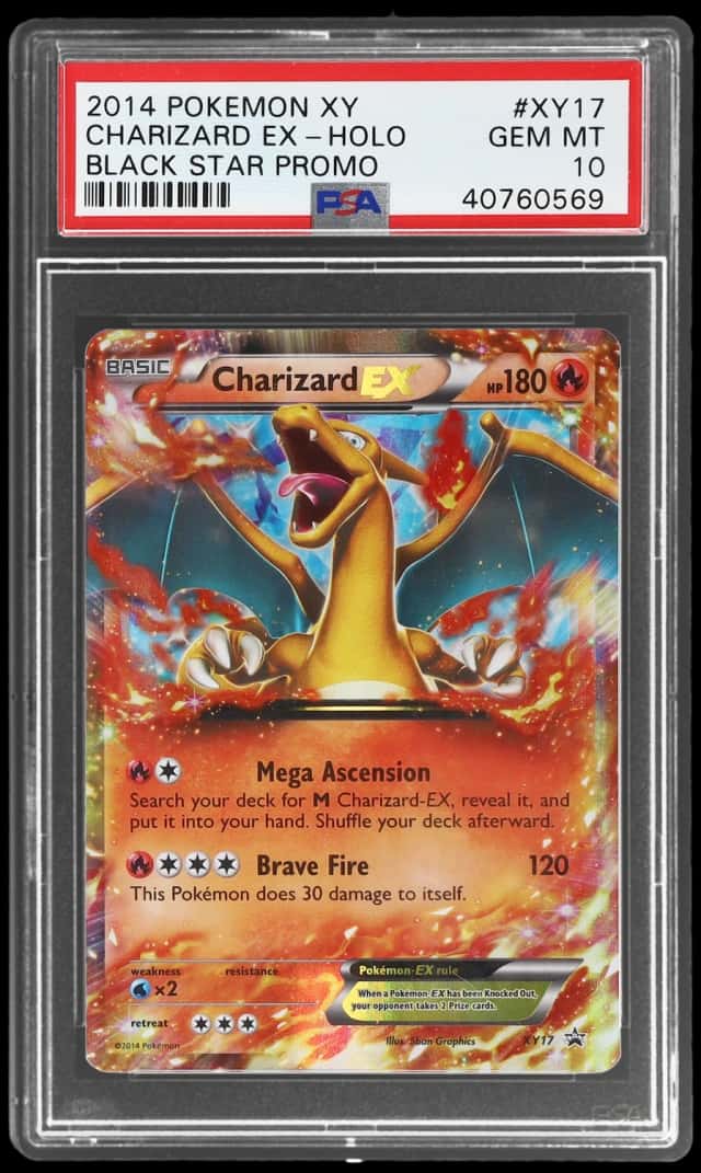 2014 Pokemon XY Black Star Promo Holo Charizard Ex #XY17