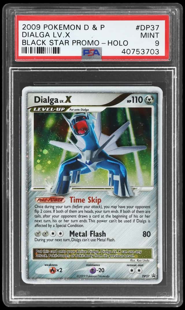 2009 Pokemon Diamond and Pearl Black Star Promo Holo Dialga Lv X #DP37