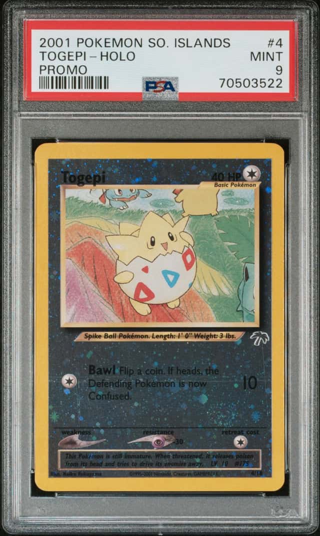 2001 Pokemon Southern Islands Promo Holo Togepi #4