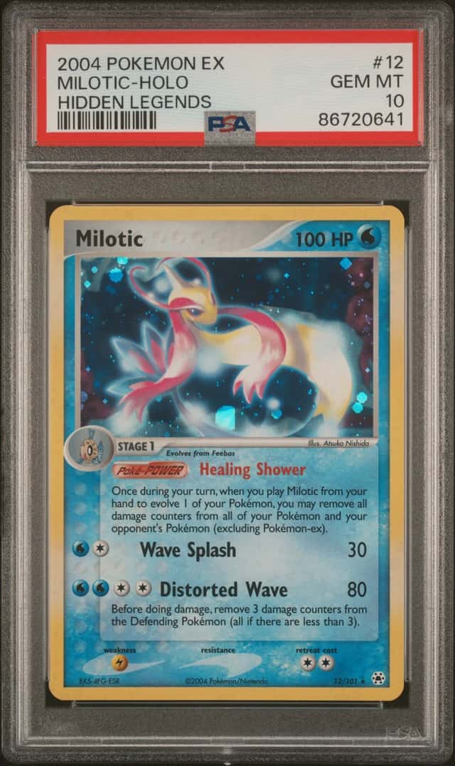 2004 Pokemon Ex Hidden Legends Holo Milotic #12