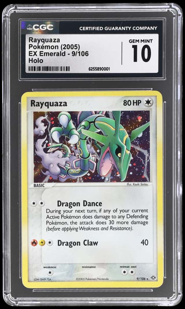 2005 Pokemon Ex Emerald Holo Rayquaza #9