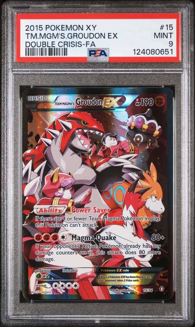 2015 Pokemon XY Double Crisis Team Magma’S Groudon Ex #15