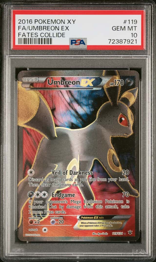 2016 Pokemon XY Fates Collide Umbreon Ex #119