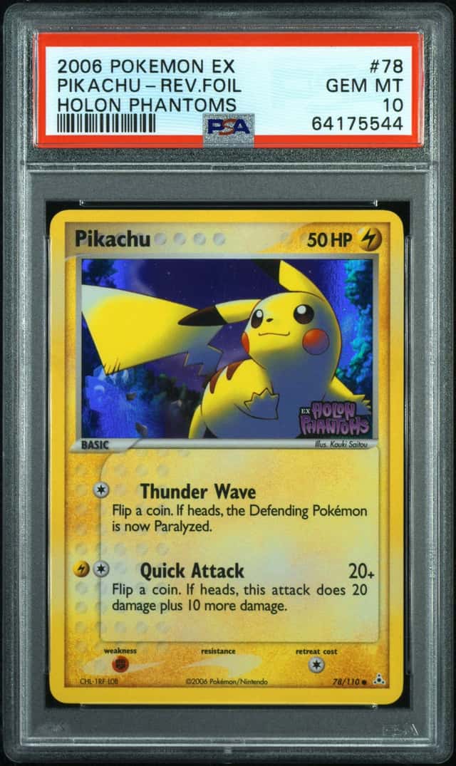 2006 Pokemon Ex Holon Phantoms Reverse Holo Pikachu #78
