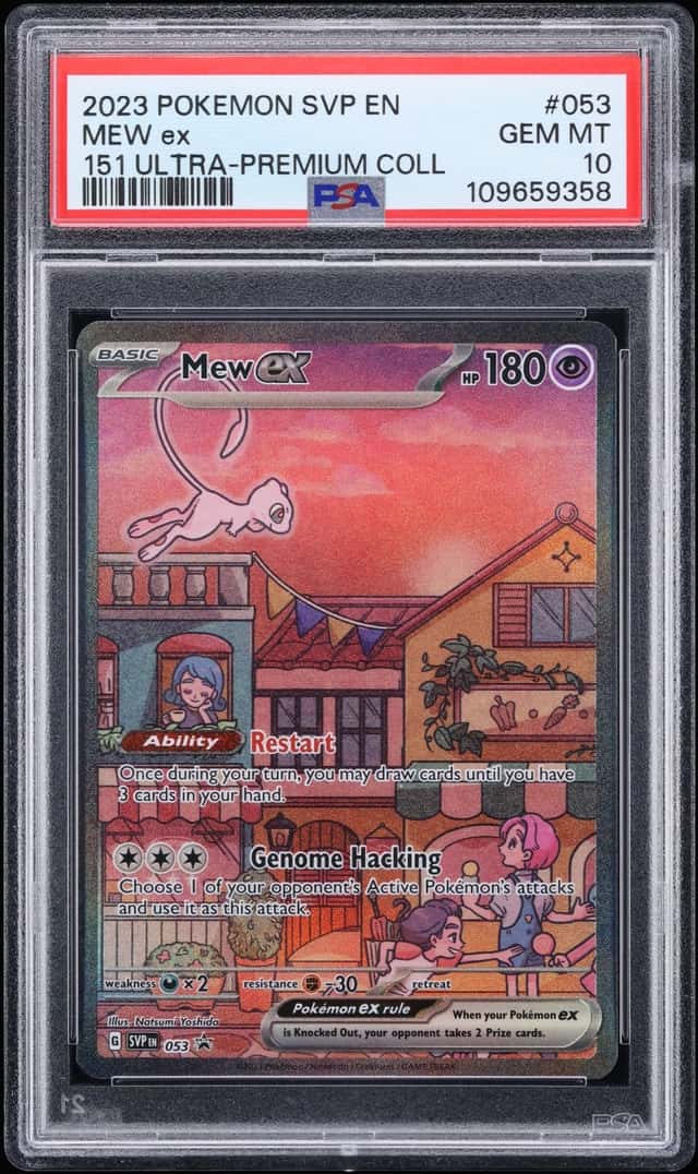 2023 Pokemon Scarlet & Violet Promo 151 Ultra Premium Alt Art Mew Ex #53 PSA 10 GEM MINT