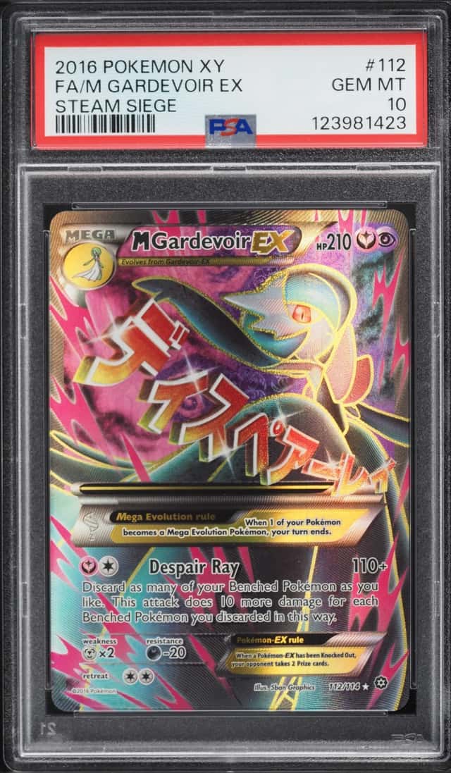 2016 Pokemon XY Steam Siege Full Art M Gardevoir EX #112 PSA 10 GEM MINT