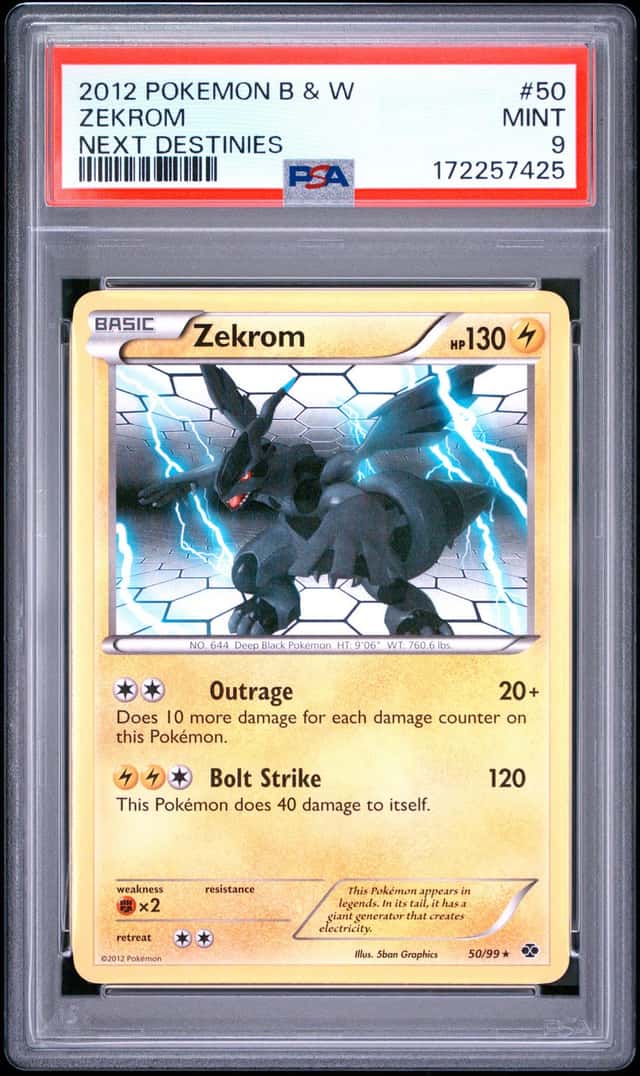 Zekrom 50/99 Holo Black & White Next Destinies PSA Mint Pokemon
