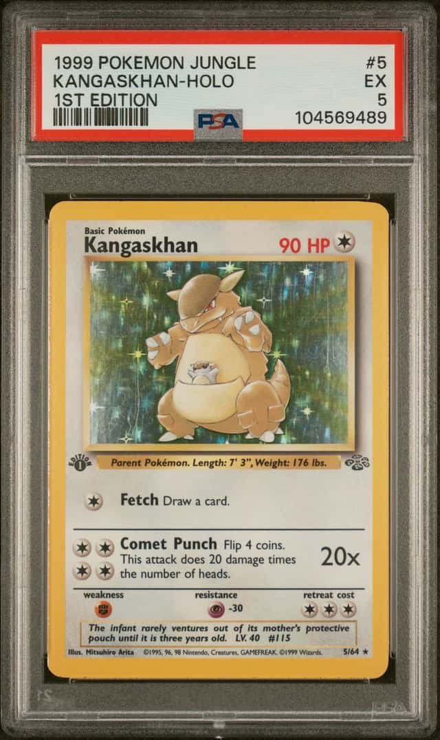 Kangaskhan 05/64 Jungle Holo 1st Edition PSA 5 Pokemon 1999