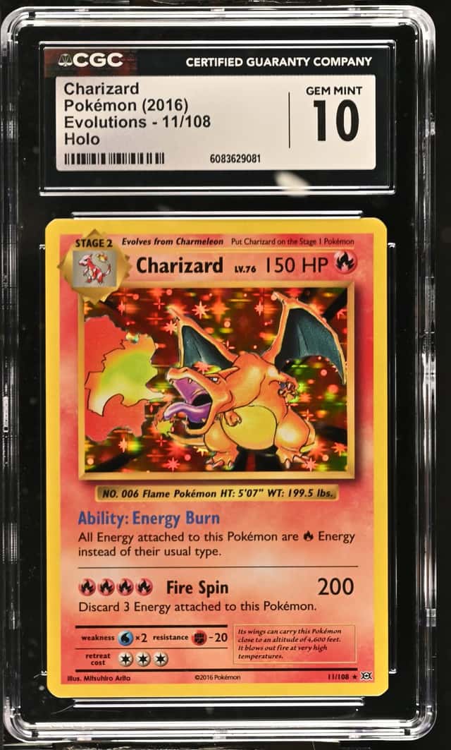 2016 Pokemon XY Evolutions Charizard Holo #11/108 CGC 10 GEM MINT