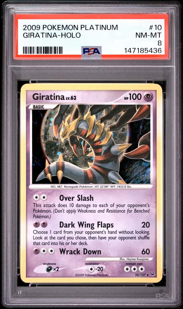 2009 Pokemon Platinum Giratina Holo #10/127 PSA 8