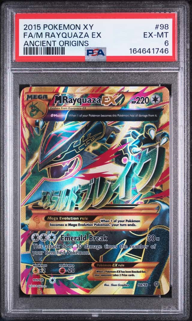 M Rayquaza EX #98 - 2015 Pokemon XY Ancient Origins - PSA 6