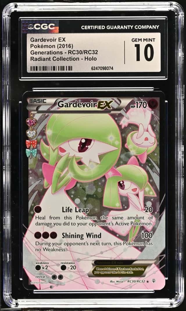 Pokemon Gardevoir EX Generations RC30/RC32 Radiant Coll. Holo CGC 10 Gem Mint