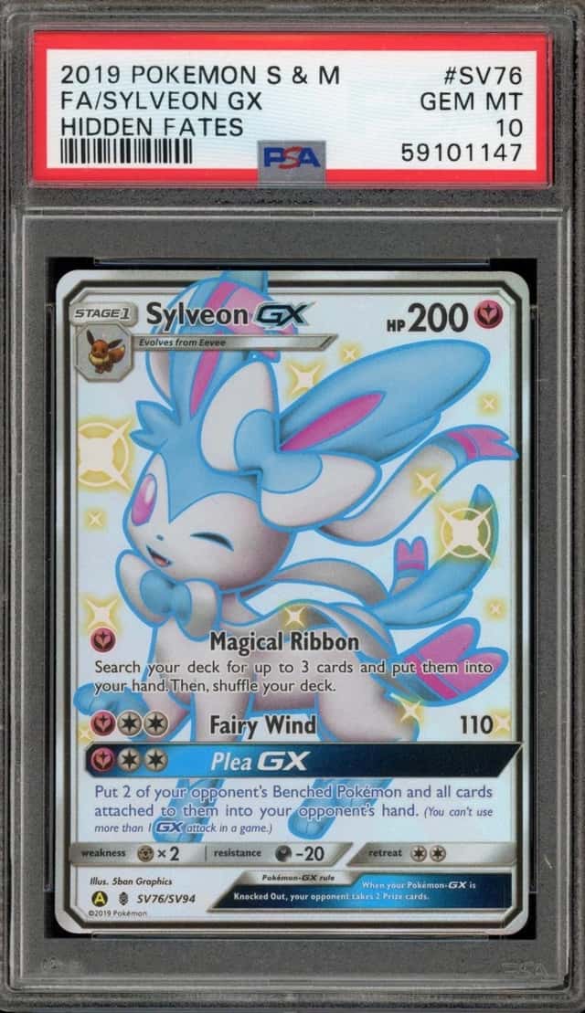 Pokemon Sylveon Gx Hidden Fates SV76/SV94 PSA 10 Gem Mint