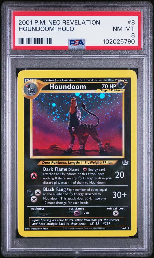 2001 Pokemon Neo Revelation Holo Houndoom #8