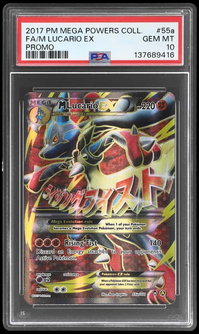 2017 Pokemon Mega Powers Collection Promo M Lucario Ex #55a