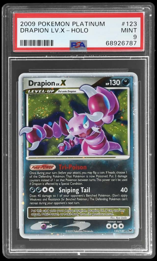 2009 Pokemon Platinum Holo Drapion Lv X #123