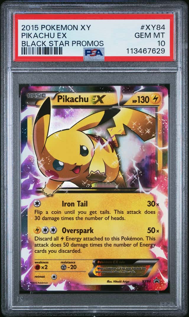 2015 Pokemon XY Black Star Promo Legendary Collection Pikachu Ex #XY84