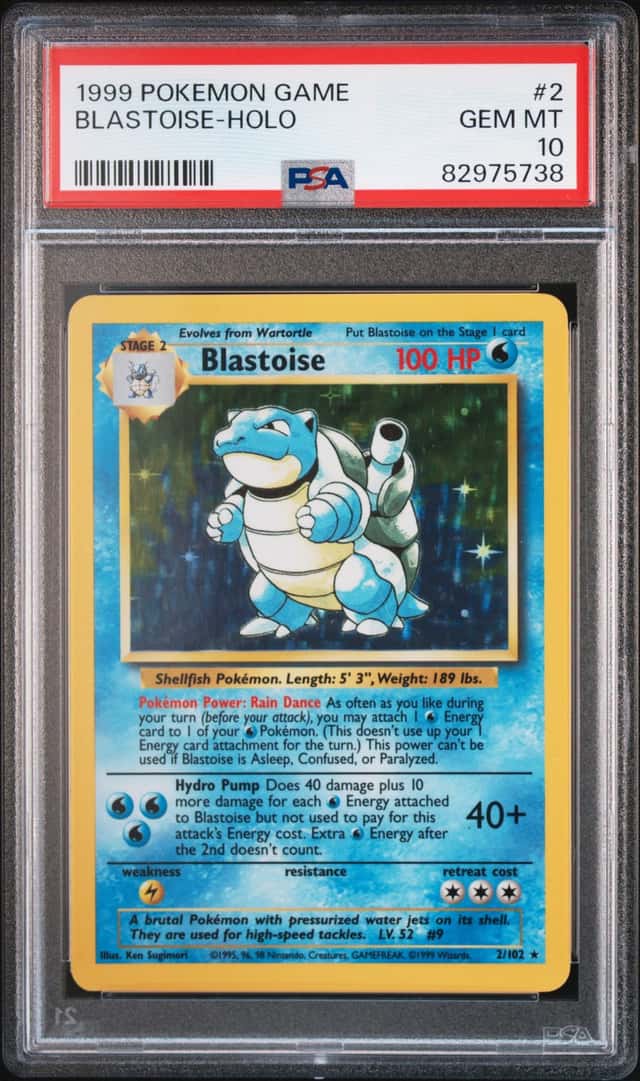 1999 Pokemon Base Set Holo Blastoise #2