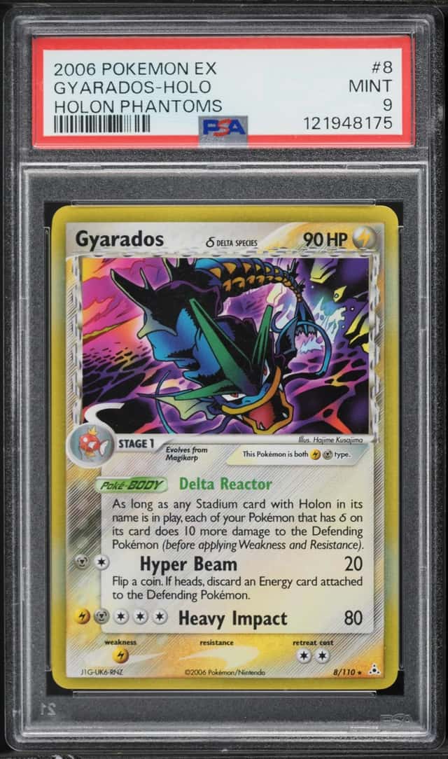 2006 Pokemon EX Holon Phantoms Holo Gyarados #8 PSA 9 MINT