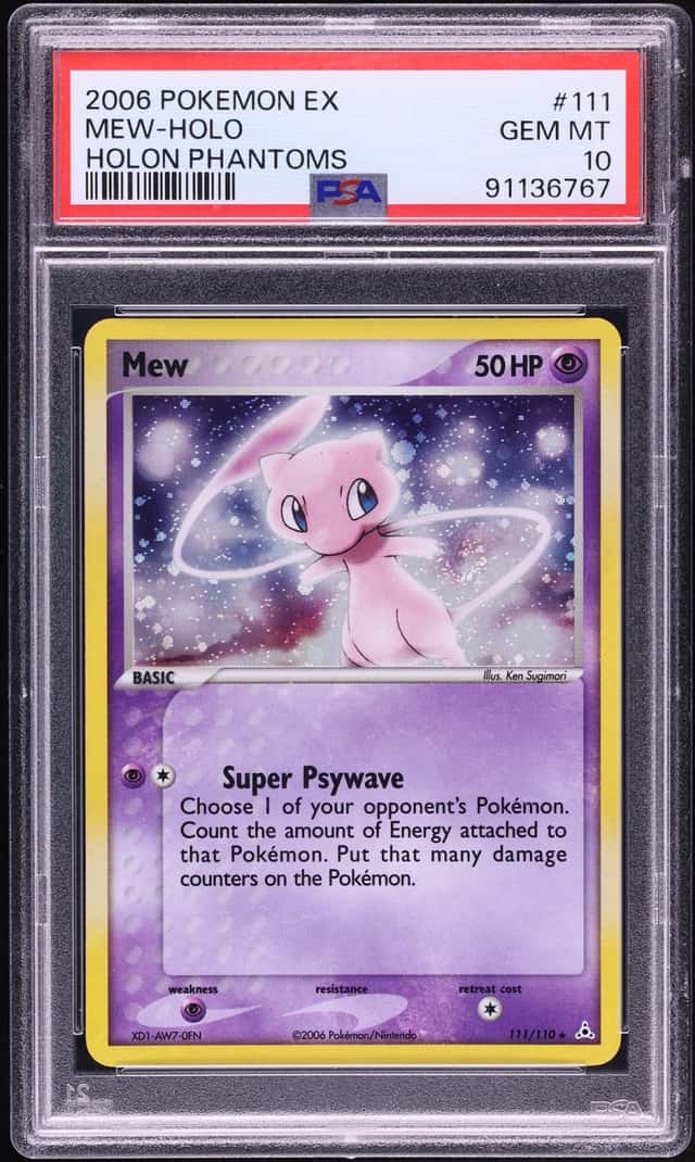 2006 Pokemon EX Holon Phantoms Holo Mew #111 PSA 10 GEM MINT