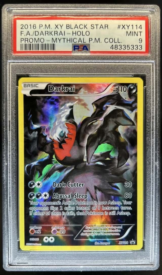 Pokemon XY Promos Darkrai 2016 #XY114 PSA 9