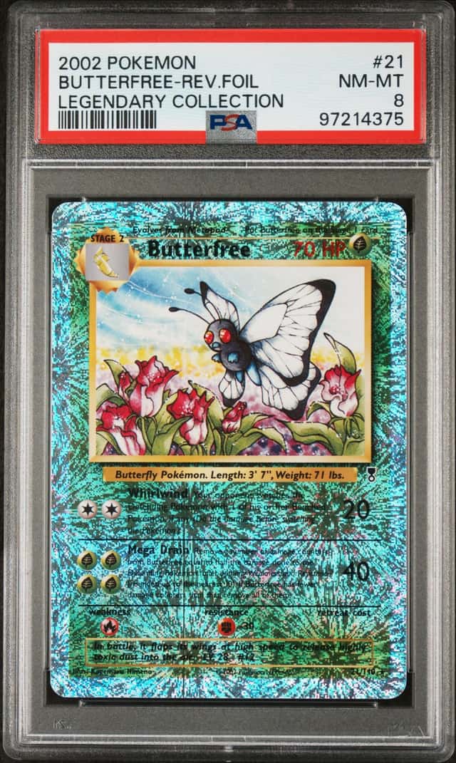 2002 Pokemon Legendary Collection Reverse Holo Butterfree #21