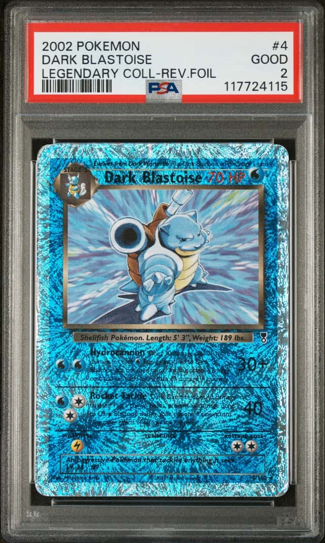 2002 Pokemon Legendary Collection Reverse Holo Dark Blastoise #4