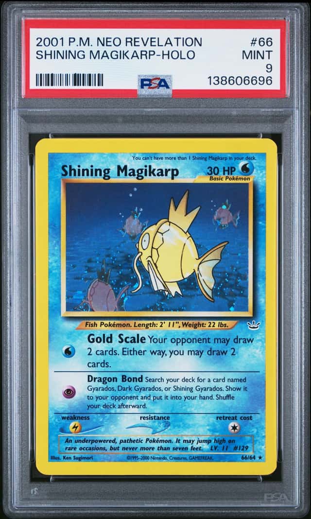 2001 Pokemon Neo Revelation Holo Shining Magikarp #66