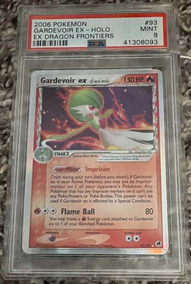 PSA 9 2006 Pokemon EX Dragon Frontiers Gardevoir ex Holo #93 Cert 41308093