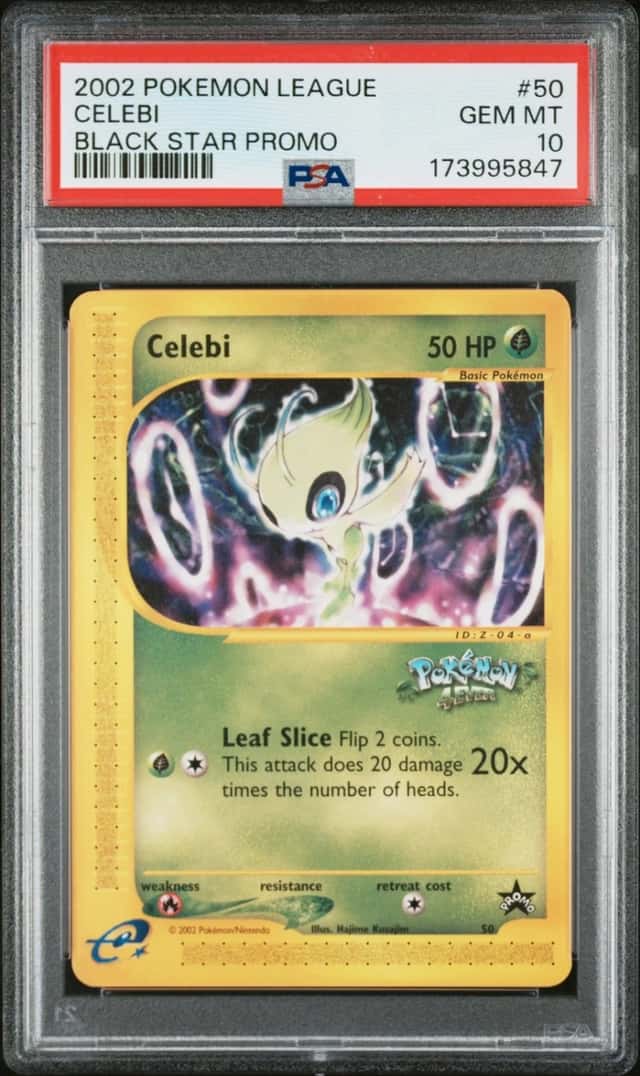 2002 POKEMON WIZARDS OF THE COAST BLACK STAR PROMOS POKEMON 4EVER CELEBI PSA 10