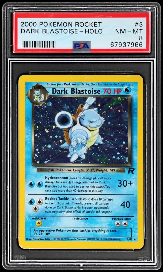 2000 Pokemon Team Rocket Holo Dark Blastoise #3
