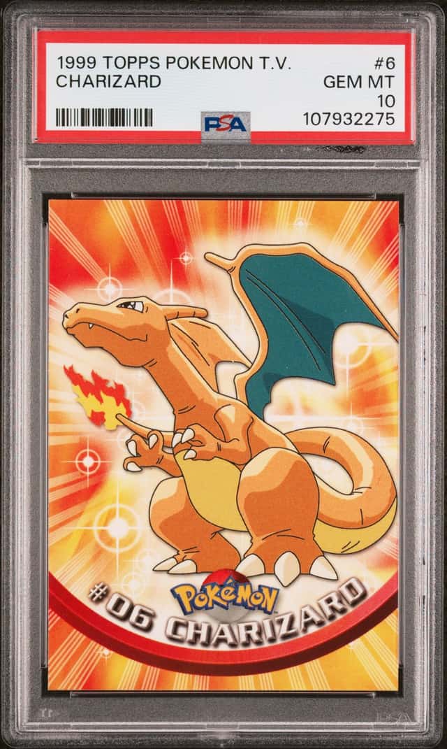 1999 Topps Chrome Pokemon Tv Charizard #06