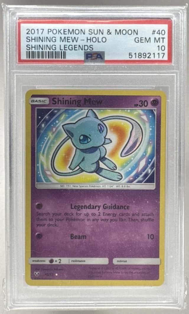 51892117 Shining Mew 2017 Pokemon Shining Legends #40 PSA 10