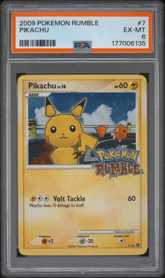 2009 POKEMON RUMBLE #7 PIKACHU PSA 6