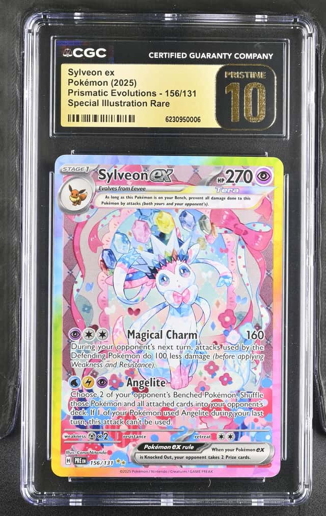 Sylveon ex 156/131 Prismatic Evolutions SIR Holo ENG CGC 10 pristine
