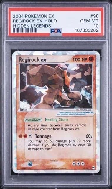 POKEMON REGIROCK EX HIDDEN LEGENDS #98 HOLO PSA 10