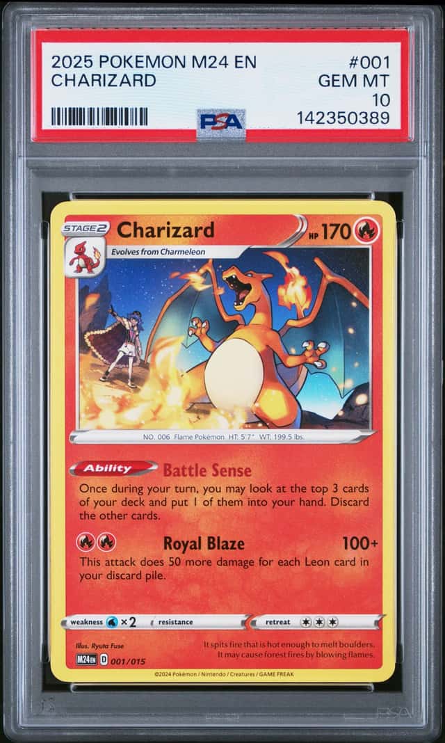 2025 POKEMON M24 EN-MCDONALD'S COLLECTION #001 CHARIZARD PSA 10
