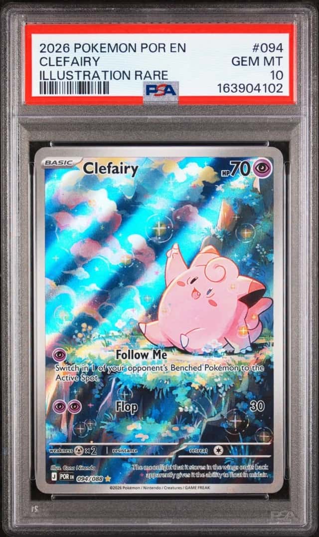 2026 POKEMON POR EN-PERFECT ORDER ILLUSTRATION RARE #094 CLEFAIRY PSA 10