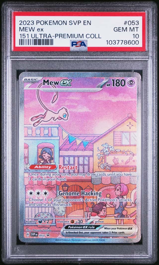 2023 POKEMON 151 UPC BLACK STAR PROMO MEW EX HOLO #053 PSA 10