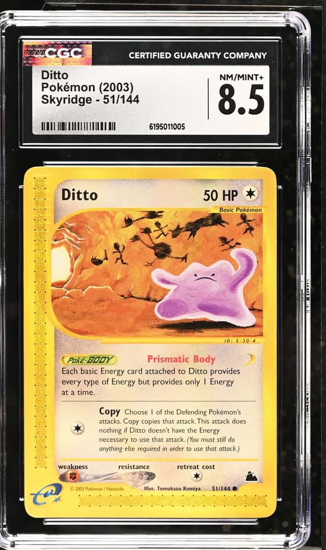 The Pokémon Company Pokémon TCG Ditto Skyridge 51/144 2003 50 HP CGC 8.5