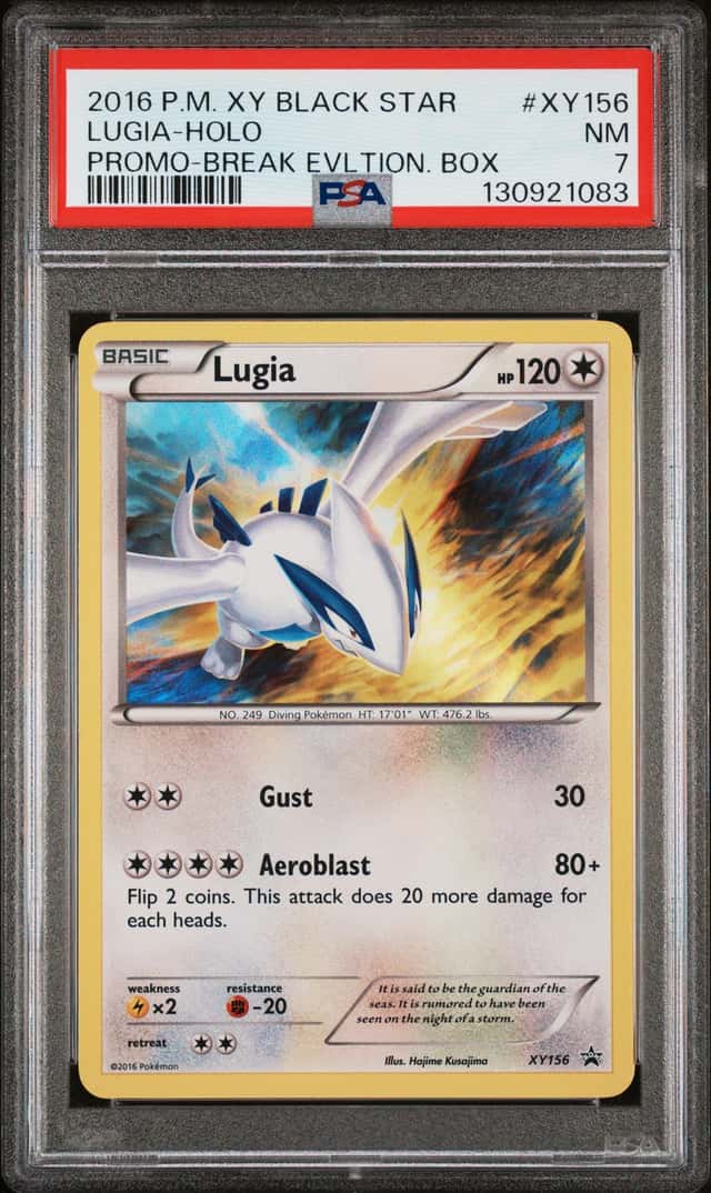 PSA 7 Lugia XY156 XY Black Star Promo Holo 2016 English Pokemon TCG Card