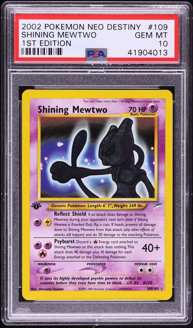 2002 Pokemon Neo Destiny 1st Edition Shining Mewtwo #109 PSA 10 GEM MINT